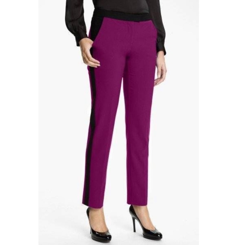 VINCE CAMUTO Sweet Plum Colorblock Women Pants